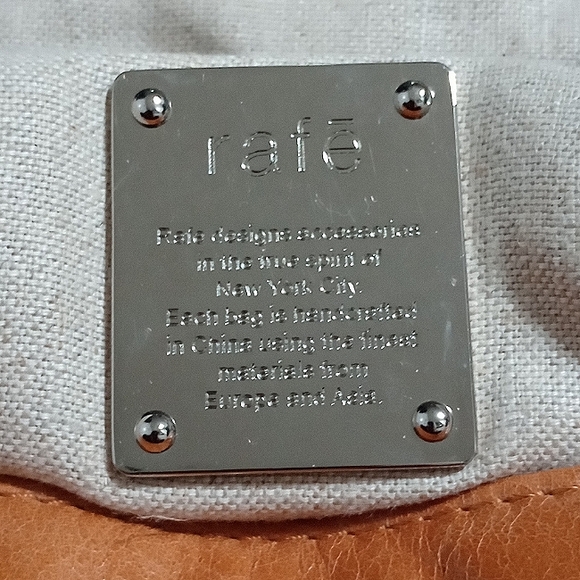 Authentic Rafe Tan Leather Studded Handbag - Picture 2 of 5